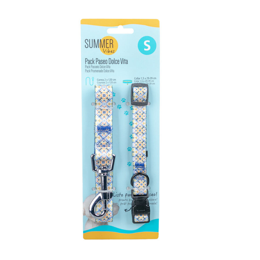 Summer Vibes Pack Correa y Collar Dolce Vita para perros, , large Imagen numero 7
