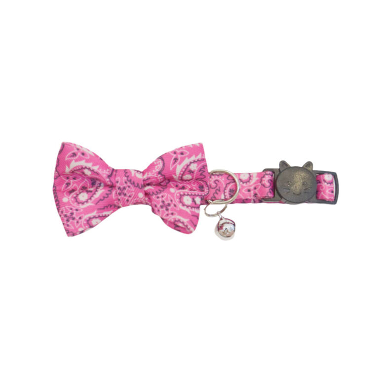 Gotoo Collar rosa con cascabel extraíble para gatos thumbnail