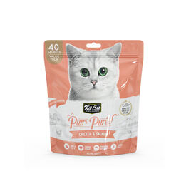 Kit Cat PurPuree Pollo y Salm&oacute;n Sobres para gatos