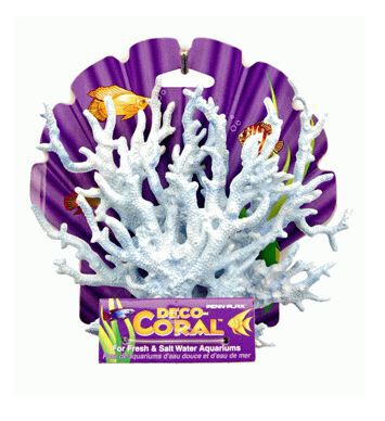 Penn-Plax Coral Azul y Blanco para Decoración acuarios