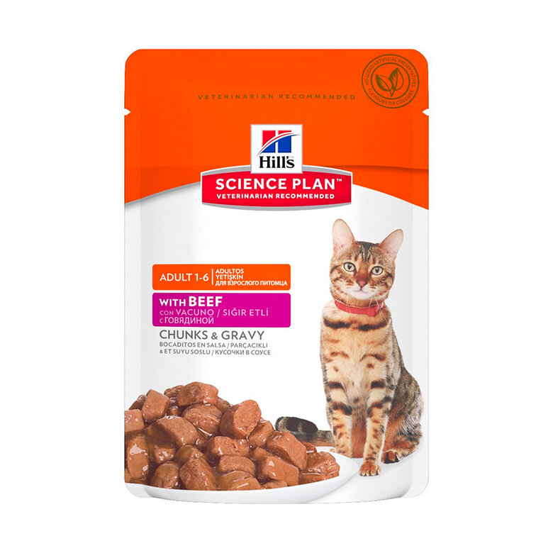 85 g Hill's Science Plan Adult Ternera Sobre en Salsa para gatos,  Imagen numero 4 85 g Hill's Science Plan Adult Ternera Sobre en Salsa para gatos, , large Imagen numero 4