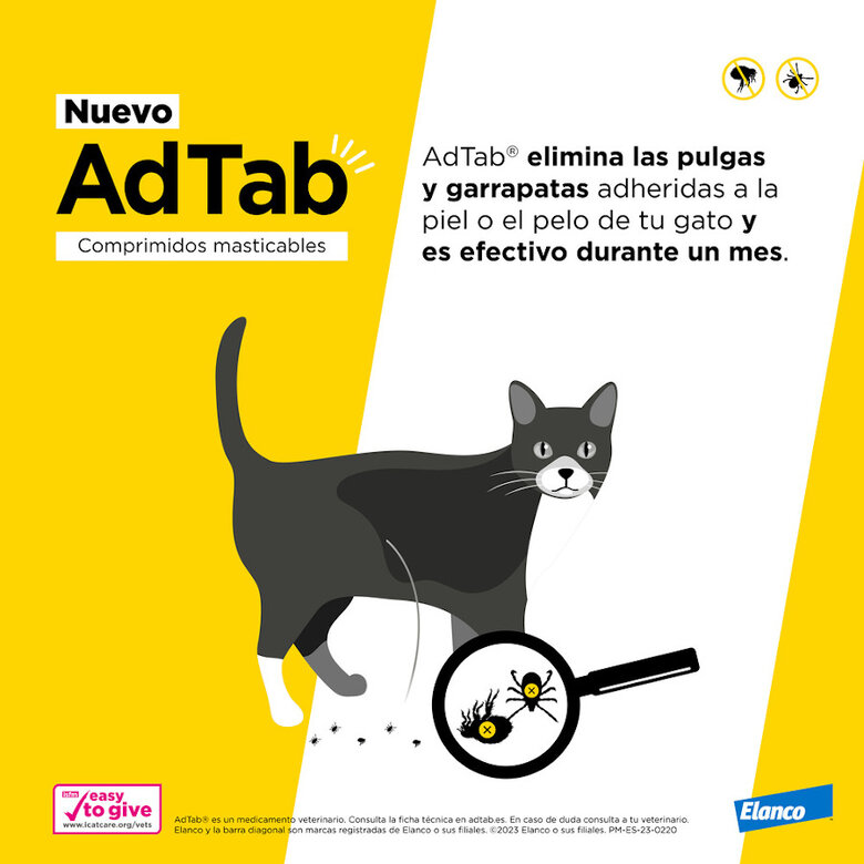 AdTab Comprimidos Masticables para gatos, , large image number null