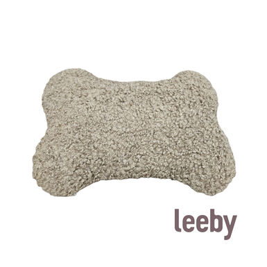 Leeby cama de hueso marrón para perros