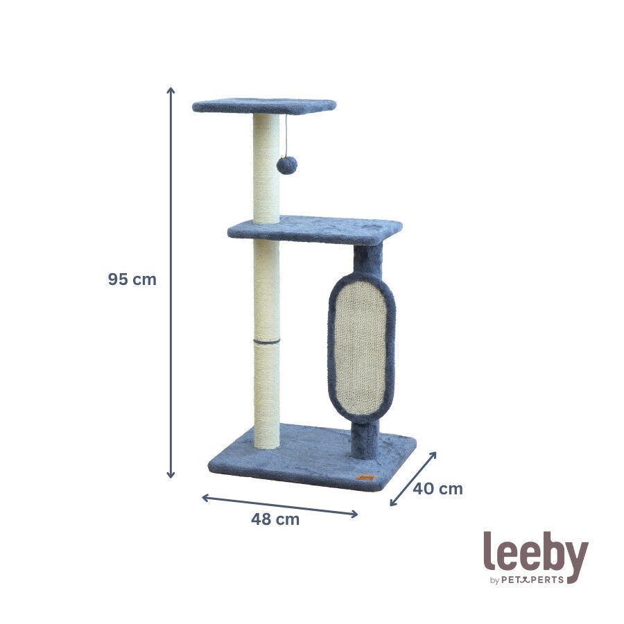 Leeby Voltaire torre rascador con juguete para gatos thumbnail