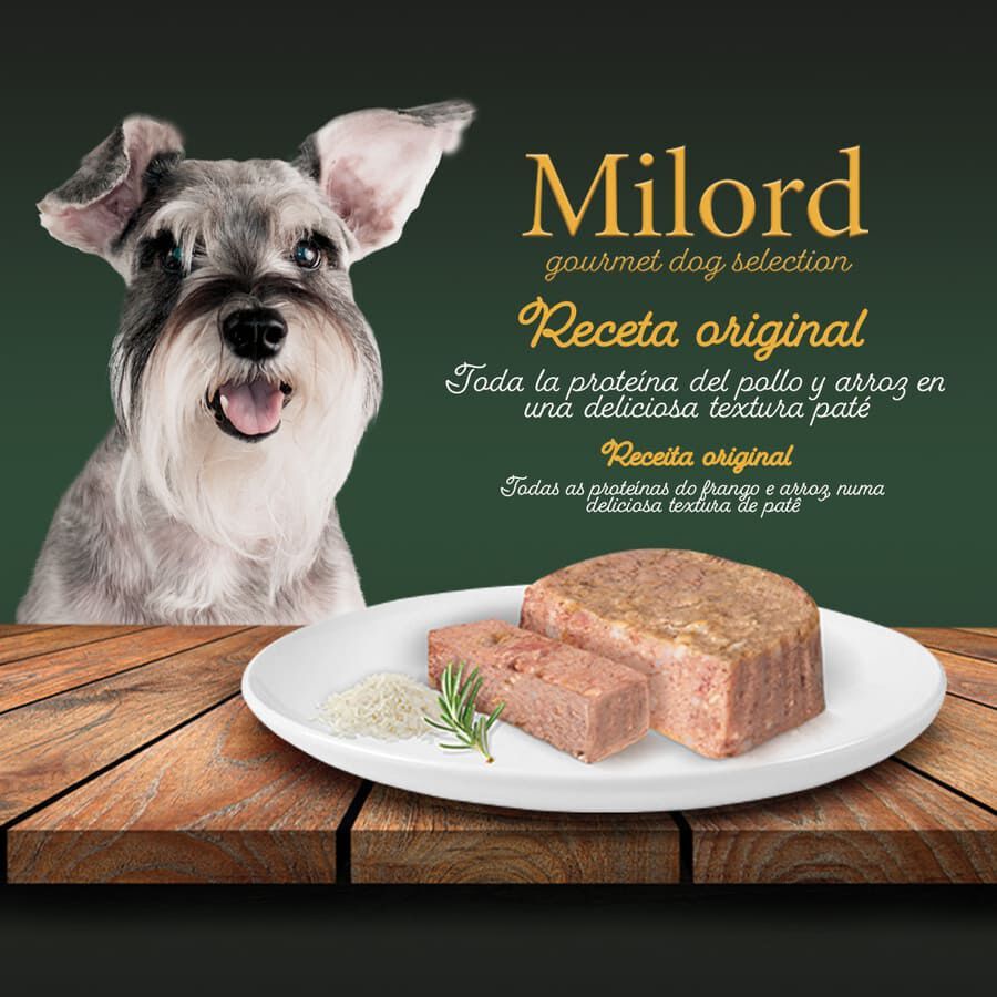 Milord Senior Pollo y Arroz en paté tarrina para perros thumbnail