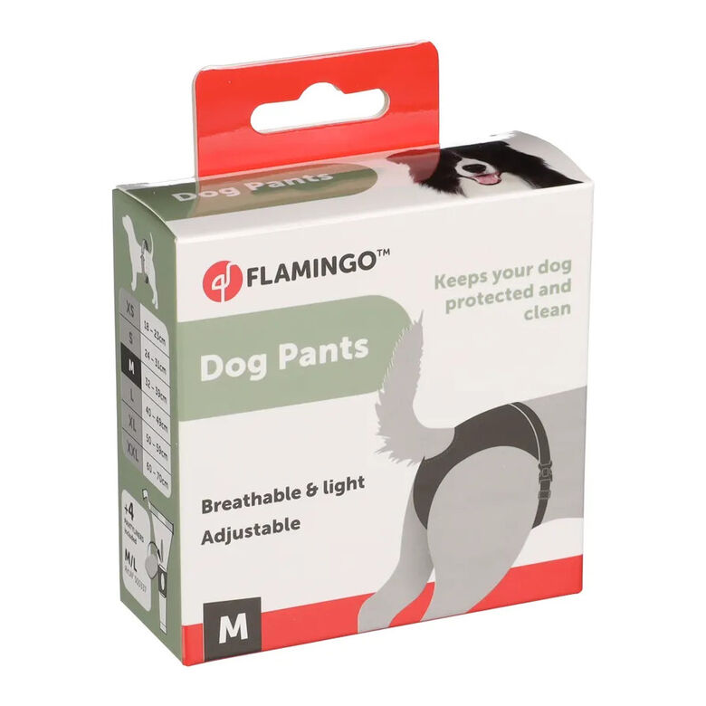 Flamingo Braguitas Femeninas negras para perros thumbnail