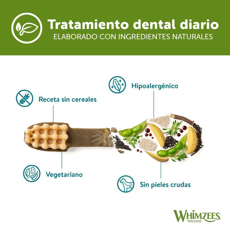Whimzees Snacks Dentales para perros de razas medianas thumbnail