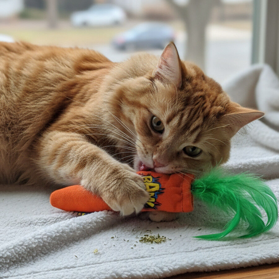 BAM! Peluche Zanahoria con Catnip para gatos, , large Imagen numero 1