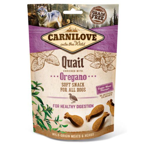 Carnilove Galletas Soft Codorniz y Oregano para perros