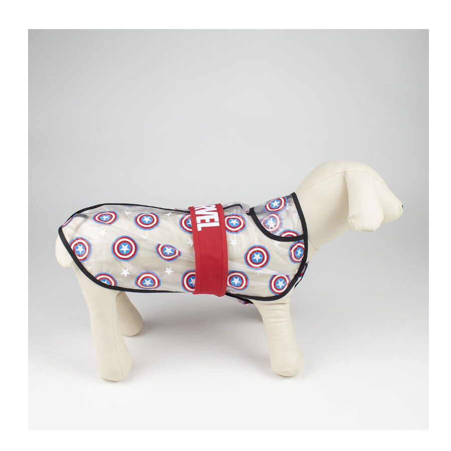 Disney Marvel Chubasquero Capitán América para perros thumbnail