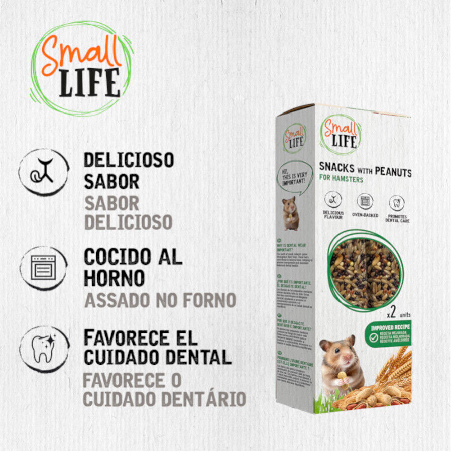 2 barritas Small Life Barritas Snack con Cacahuetes para h&aacute;mster, , large Imagen numero 3