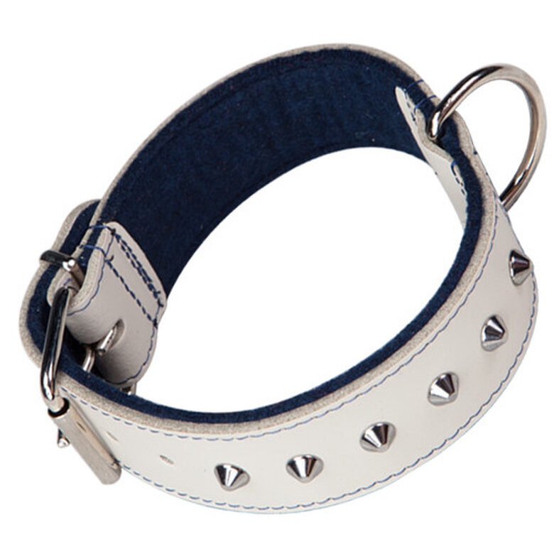 accesorios_perro_collar_beach_blanco_azul_ARP72415 Imagen numero 1 Arppe Beach con tachuelas para perros Imagen numero 1