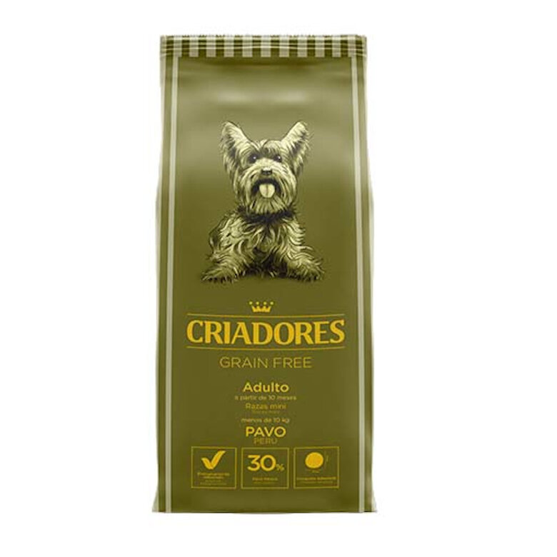 Criadores Grain Free Pavo pienso perros razas mini Imagen numero 1 Criadores Grain Free Pavo pienso perros razas mini Imagen numero 1