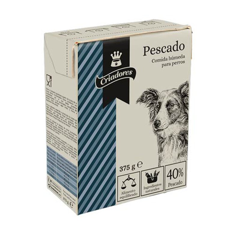 375 g Criadores Pescado brick para perros,  Imagen numero 1 Criadores comida húmeda de pescado para perros Imagen numero 1