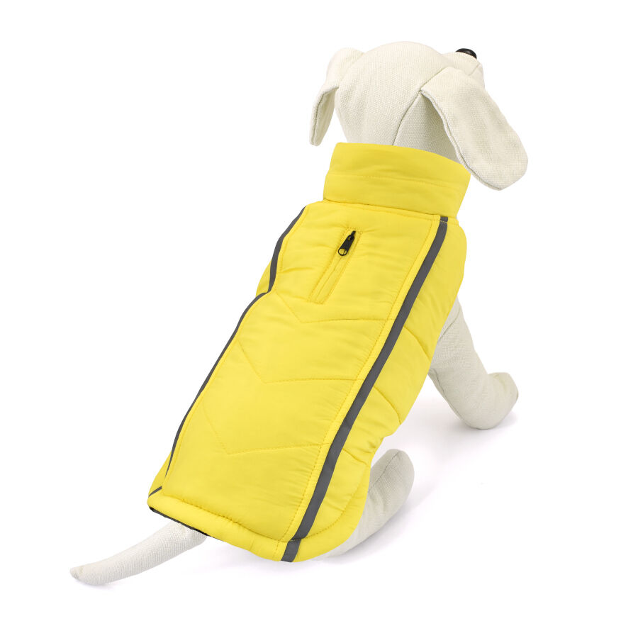 Outech Abrigo Reversible Gris y Amarillo para perros, , large Imagen numero 1