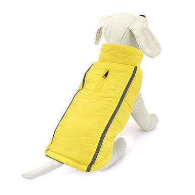 Outech Abrigo Reversible Gris y Amarillo para perros