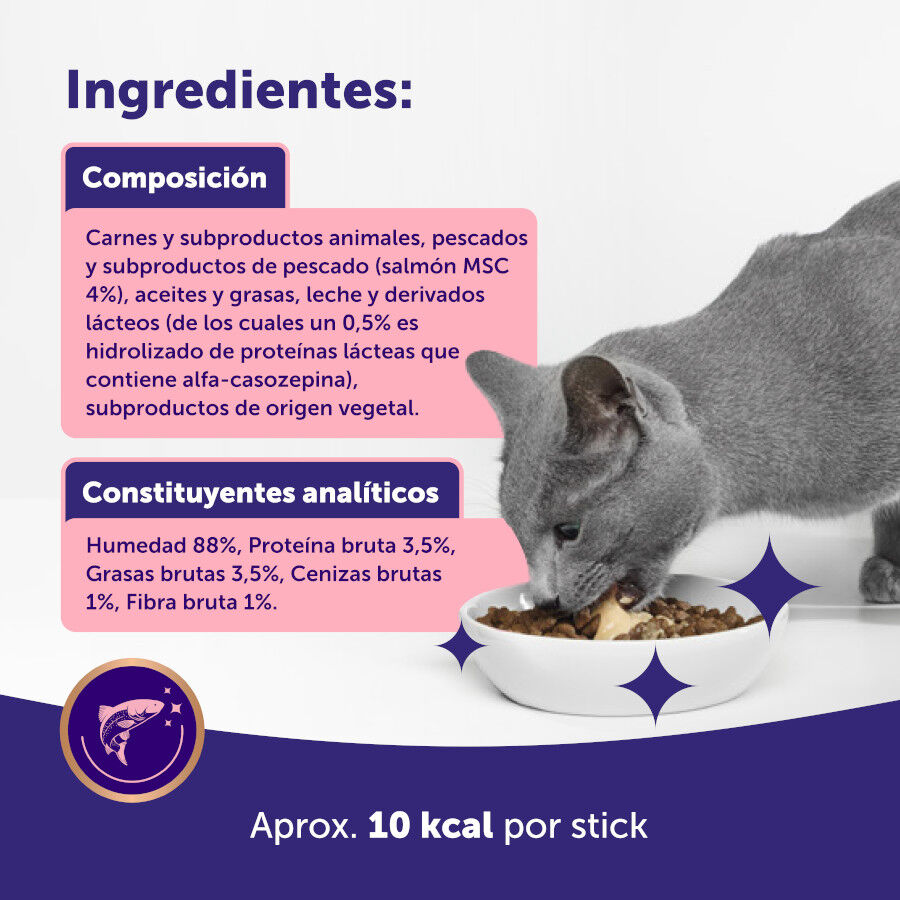 24 barritas Feliway Ceva Happy Snack Salm&oacute;n para gatos, , large Imagen numero 7