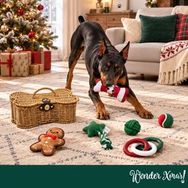 Wonder Christmas Cesta de Juguetes Premium Juguete para perros