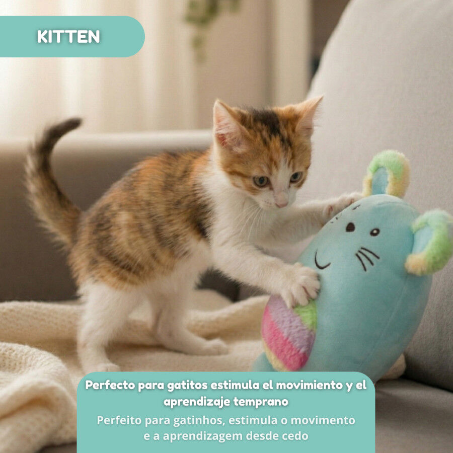 Tootoy! Peluche Rainbow Mouse Azul para gatos, , large Imagen numero 5