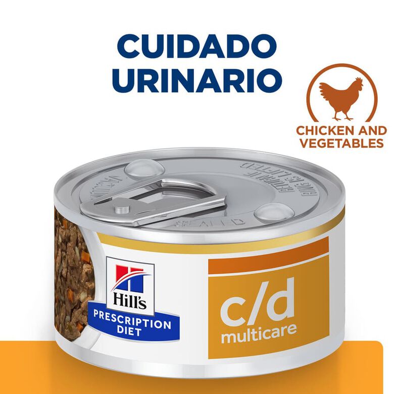 Hill&#039;s Prescription Diet Urinary Care c/d Estofado de Pollo y Verduras lata para perros thumbnail