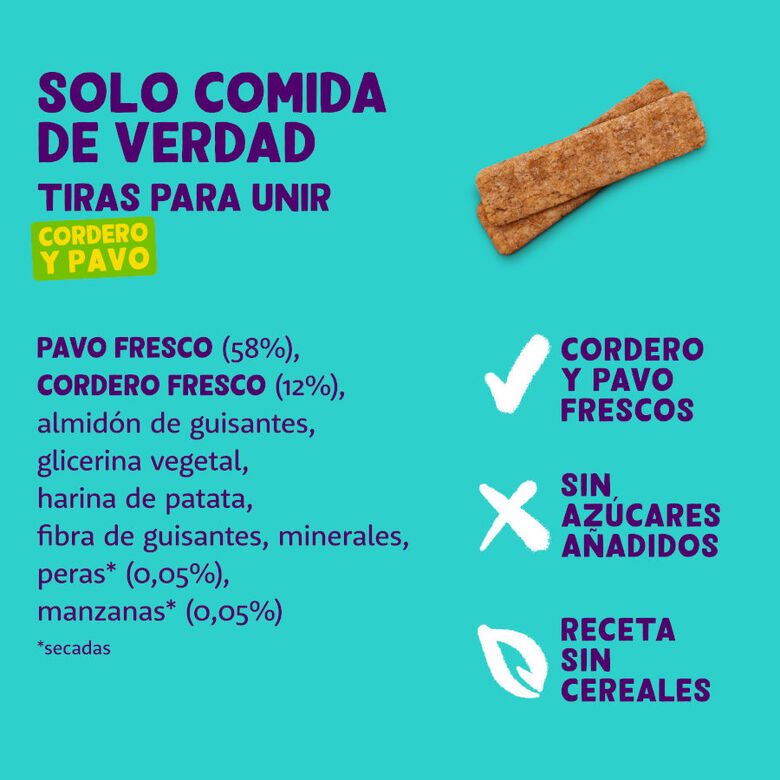 Edgard &amp; Cooper Tiras de Cordero y Pavo snack para perros thumbnail