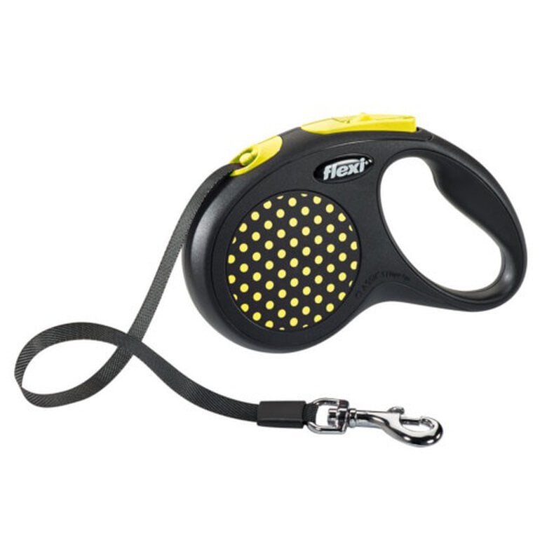 Correa De Adiestramiento Dog Style Alemania - 20 M, 20 Mm Ancho, Gomada, Para Perros Hasta 50 Kg, Verde Neón
