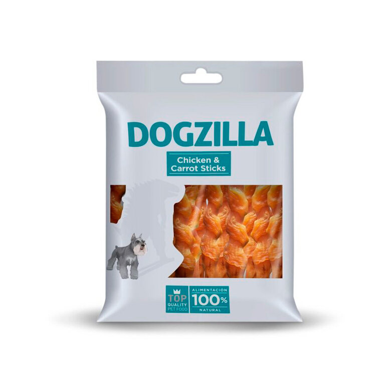 100 g Dogzilla Palitos con pollo y zanahoria para perros,  Imagen numero 1 100 g Dogzilla Palitos con pollo y zanahoria para perros, , large Imagen numero 1