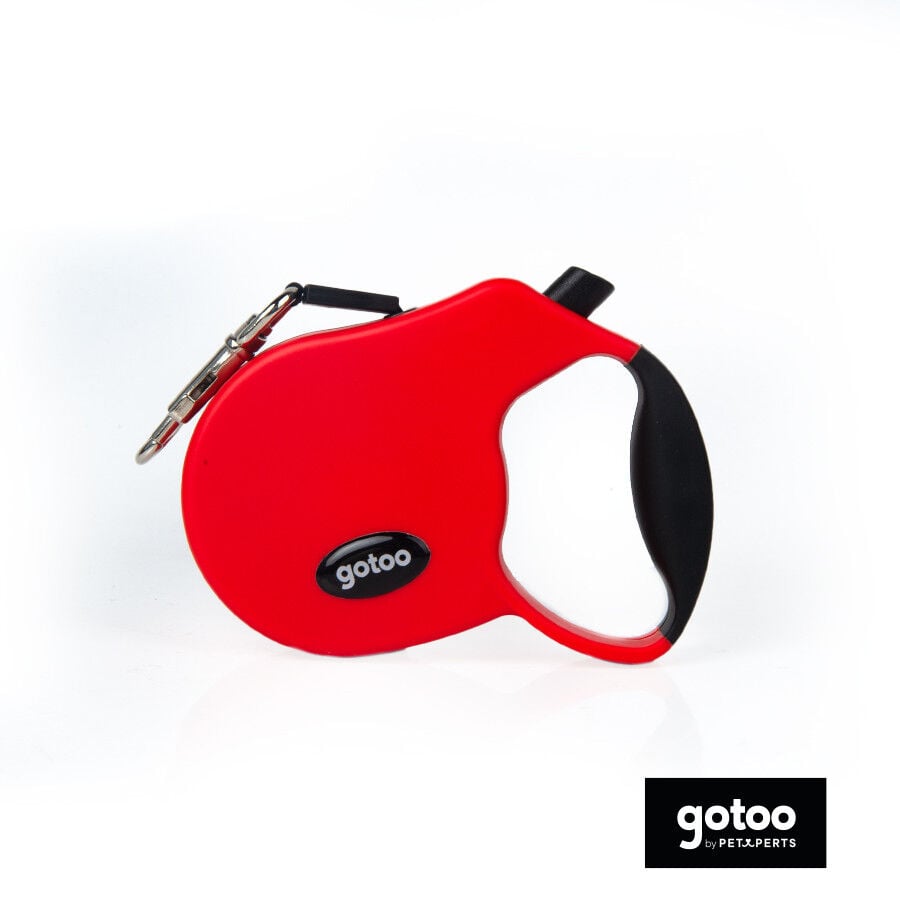 Gotoo Correa extensible roja para perros, , large Imagen numero 2