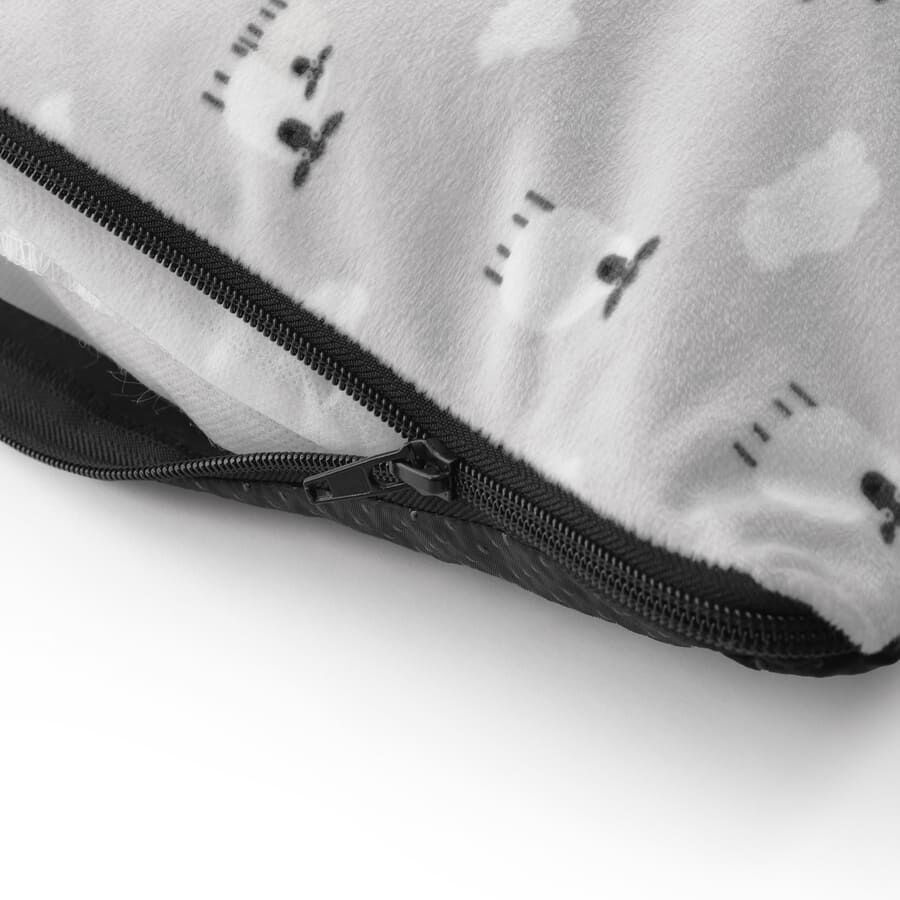 Leeby Cama gris con ovejitas desenfundable para cachorros, , large Imagen numero 10