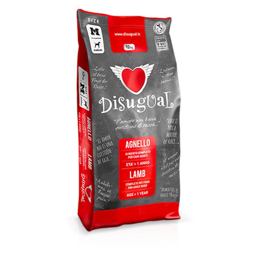 Disugual Medium Adult Cordero pienso para perros