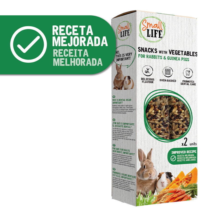2 barritas Small Life Barritas Snack con Vegetales para conejos y cobayas, , large Imagen numero 2