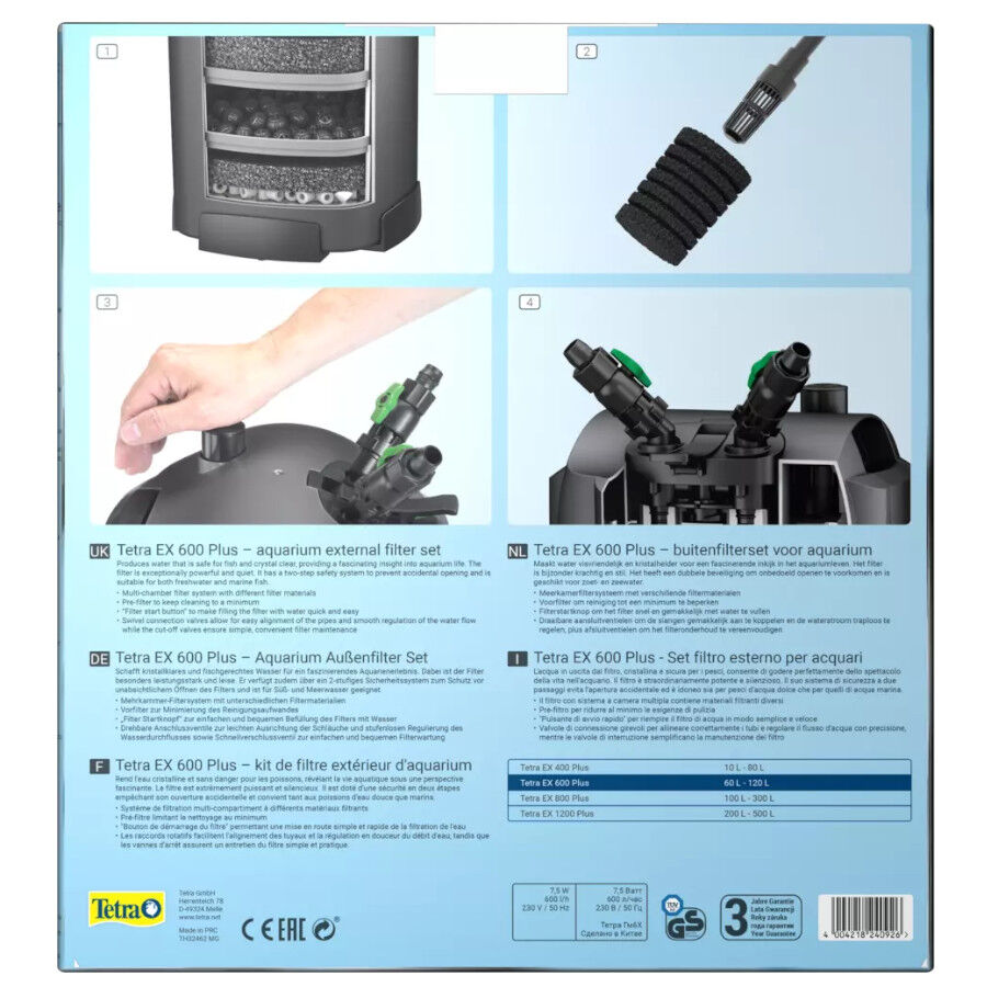 Tetra EX Plus filtro exterior para acuarios, , large Imagen numero 5