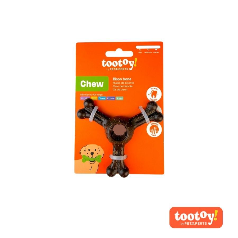 Tootoy! Chew Hueso Bisonte Juguete para perros, , large Imagen numero 6