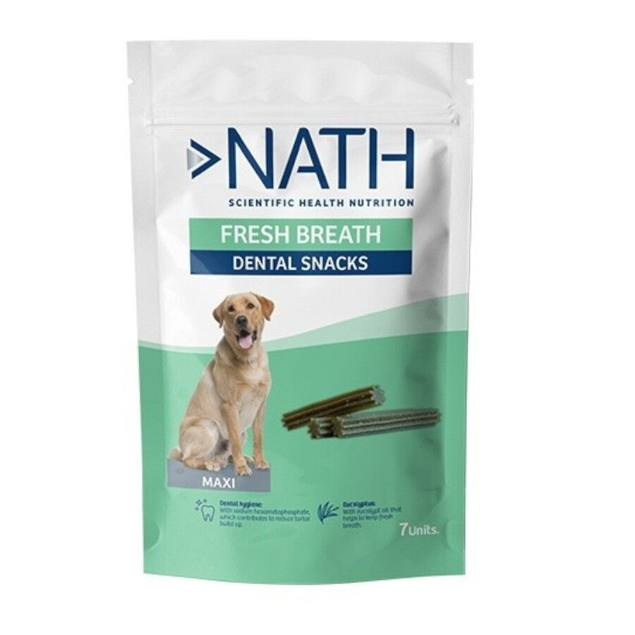7 barritas Nath Snacks Dentales Maxi Fresh Breath para perros, , large Imagen numero 1