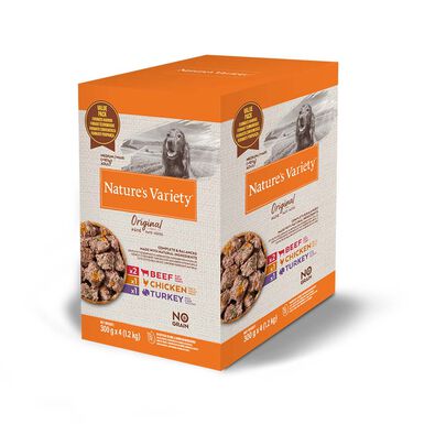 Nature's Variety Original Adult Medium Paté sobre para perros - Multipack 4