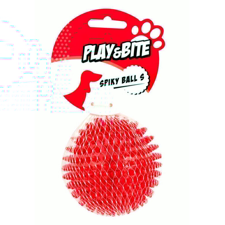 Play&Bite Spiky Pelota Roja con Sonido para perros,  Imagen numero 1 Play&Bite Spiky Pelota Roja con Sonido para perros, , large Imagen numero 1
