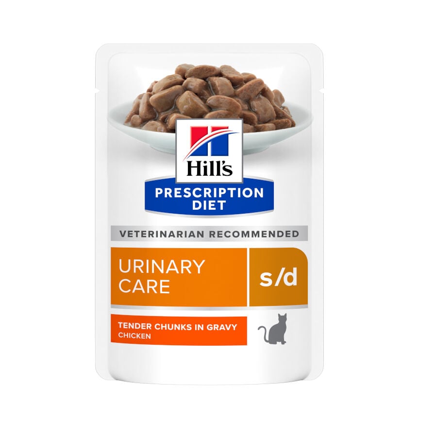Hill&#039;s Prescription Diet Urinary Care s/d Pollo Sobre en Salsa para gatos – Pack 12 thumbnail