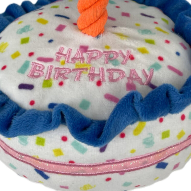 Tootoy! Comfort Brithday Cake Cuddler peluche con sonido para perros thumbnail