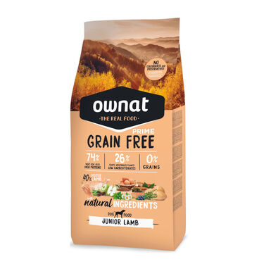 Ownat Junior Prime Grain Free Cordero pienso para perros