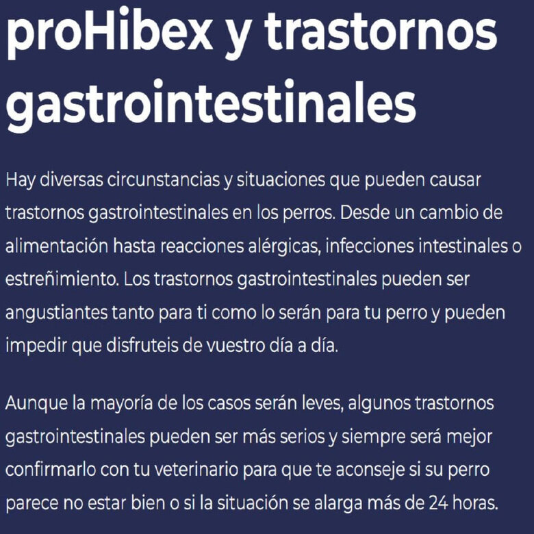6 comprimidos (Perros -25 kg) Ecuphar Prohibex Suplemento Gastrointestinal para perros,  Imagen numero 4 6 comprimidos (Perros -25 kg) Ecuphar Prohibex Suplemento Gastrointestinal para perros, , large Imagen numero 4