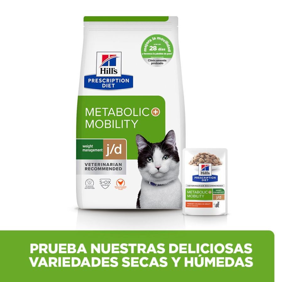 8 kg Hill's Prescription Diet Metabolic + Mobility Pollo Pienso para gatos, , large Imagen numero 11