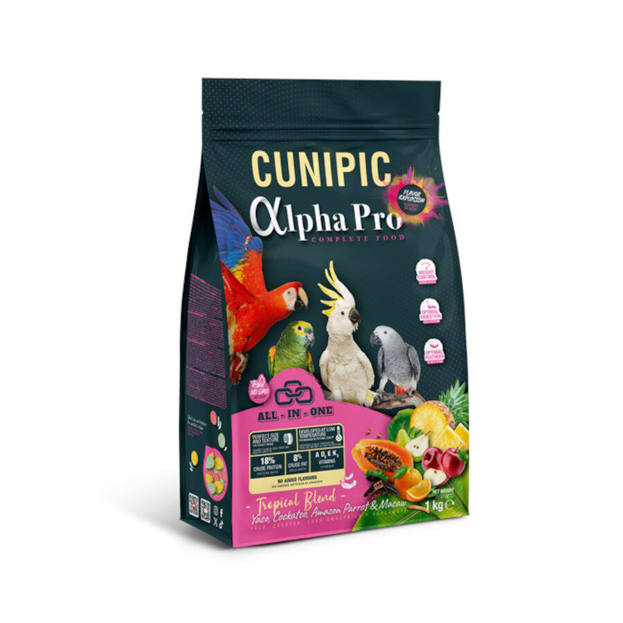 Cunipic Alpha Pro Parrots Tropical Blend pienso para loros