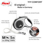 Flexi New Comfort Correa Extensible Gris para perros, , large image number null