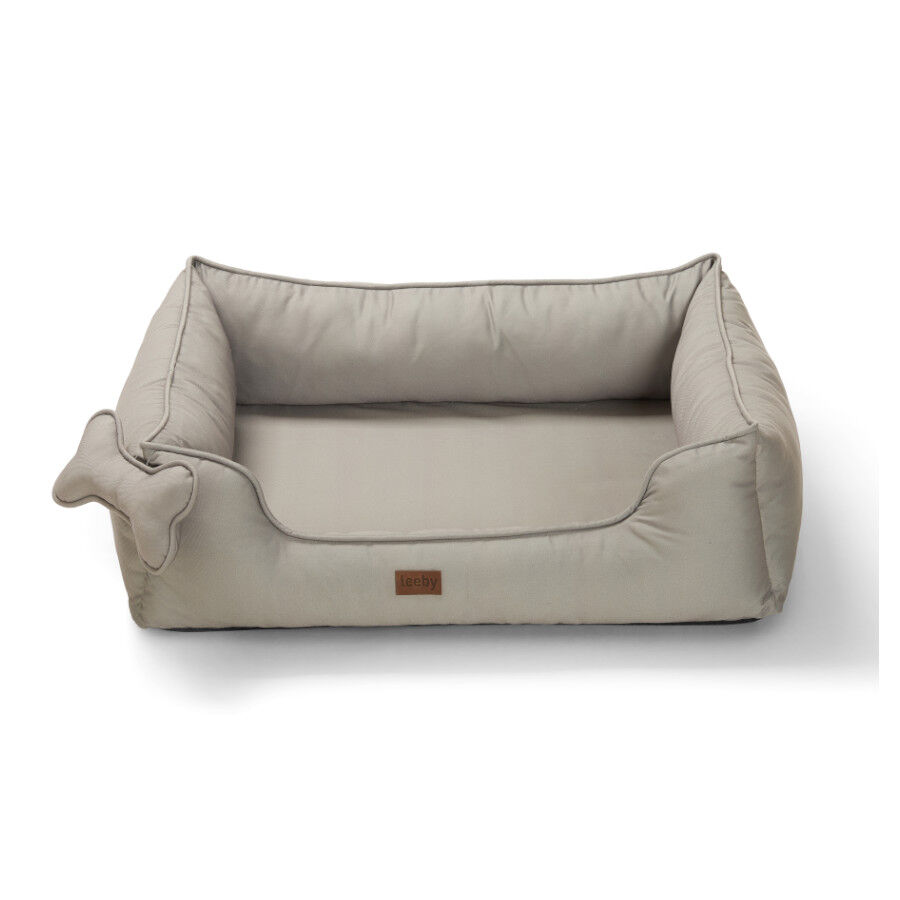 Leeby cama viscoelástica gris para perros thumbnail