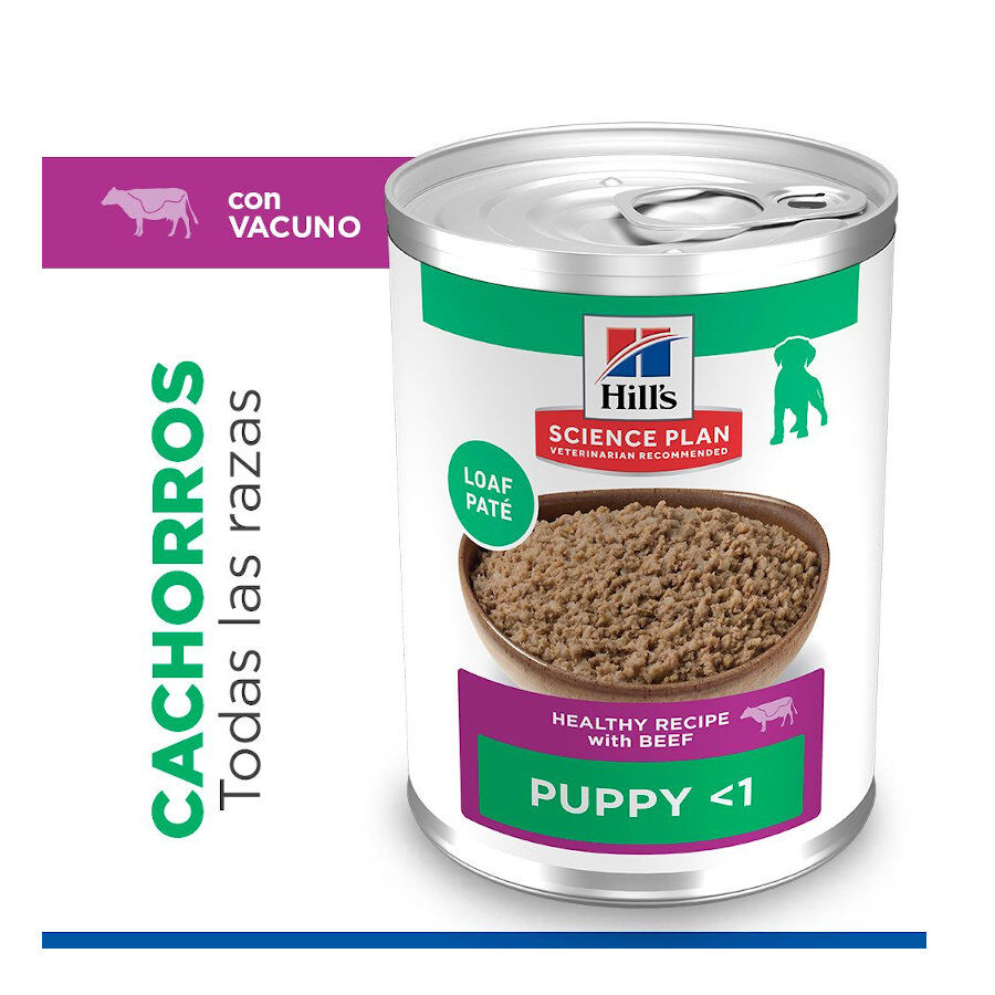 370 g Hill's Science Plan Puppy Ternera en Pat&eacute; lata para perros, , large Imagen numero 3