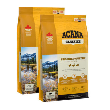 Acana Prairie Poultry - 2x11.4 kg Pack Ahorro