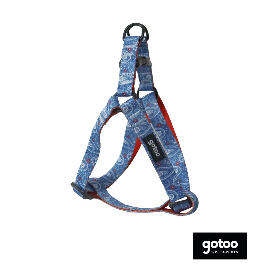 Gotoo Arn&eacute;s estampado cachemira azul para perros, , large Imagen numero 2