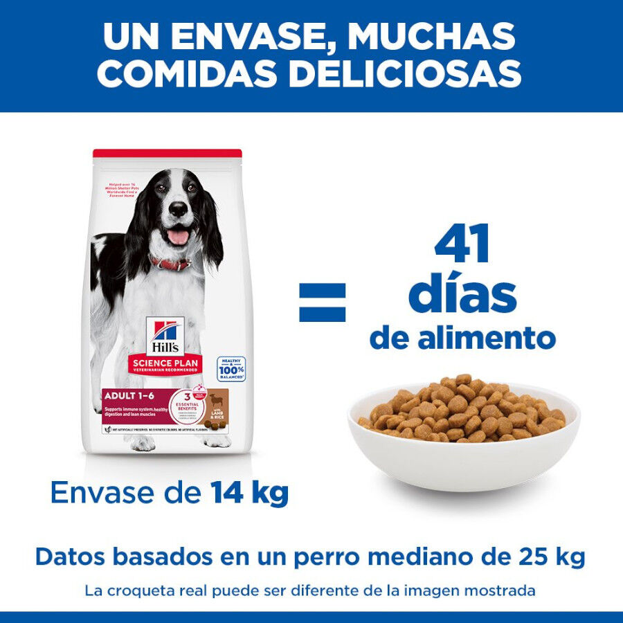 Hill&#039;s Science Plan Adult Medium pienso cordero y arroz para perros de razas medianas thumbnail