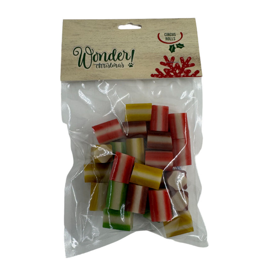 200 g Wonder Christmas Bocaditos Circus Rolls para perros, , large Imagen numero 1