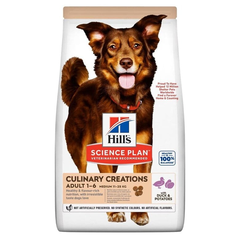 2.5 kg Hill's Science Plan Culinary Creations Pato y Patata pienso para perros medianos,  Imagen numero 1 2.5 kg Hill's Science Plan Culinary Creations Pato y Patata pienso para perros medianos, , large Imagen numero 1